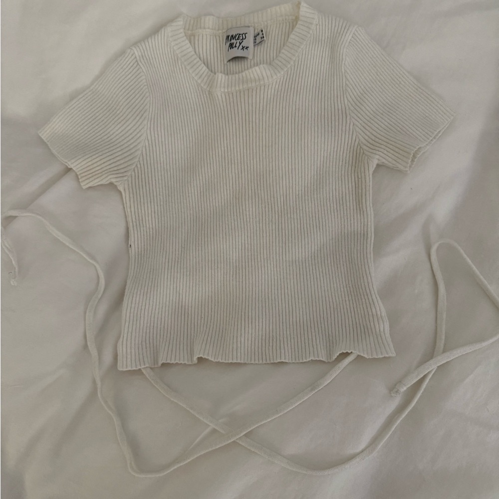 Princess Polly Cropped Tee with Ties